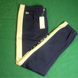 NWT Men’s Lacoste Track Pants size 3XL (8) Blue & White Sweats Slim Fit